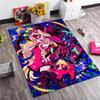 Hazbin Hotel Demon Character Print Area Rug Non‑Slip Rectangular Floor Mat Anime Fan Gaming Room Home Decor Carpet