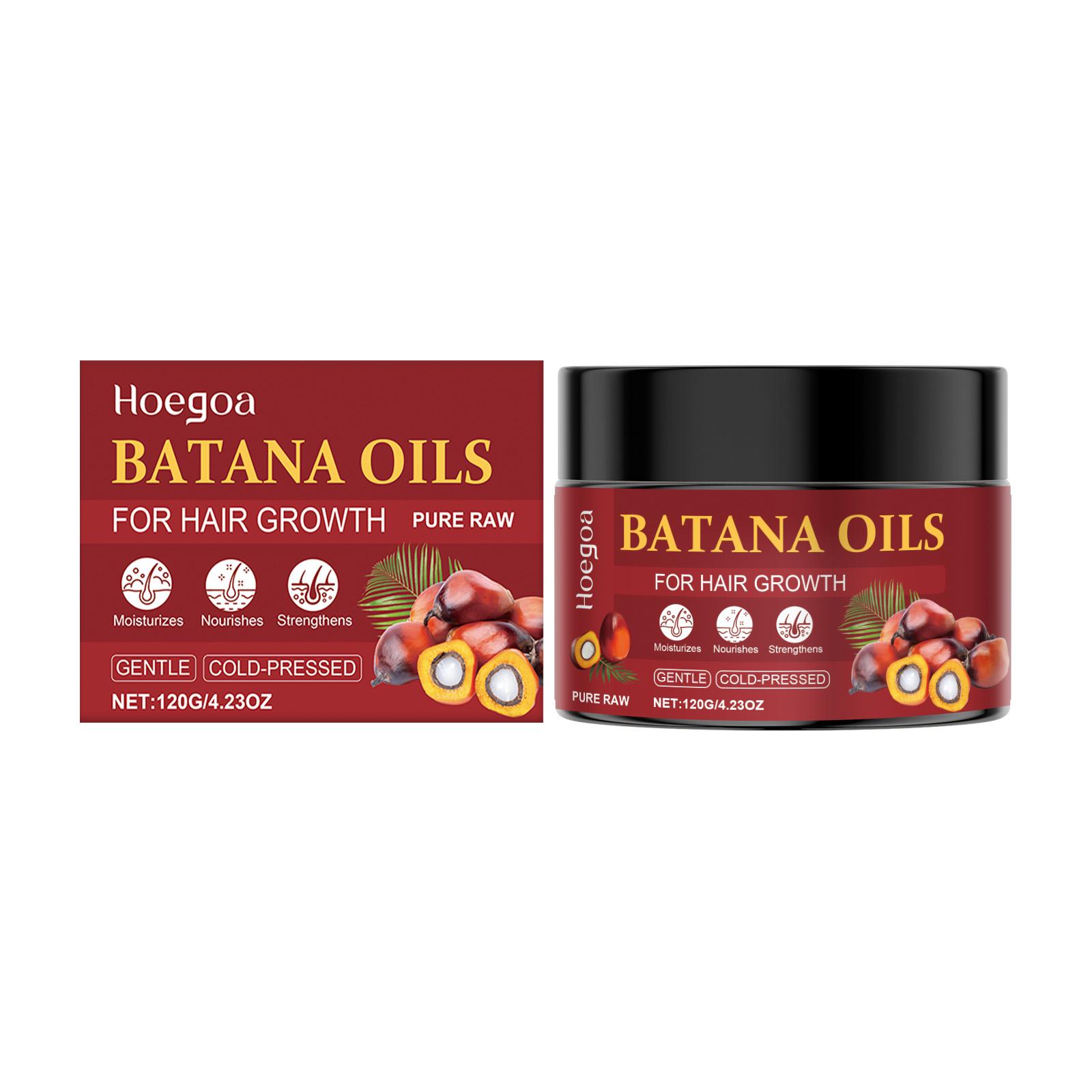 Hoegoa Batana Oil Hair Oil, Strengthens Hair, Reduces Breakage & Thinning, Scalp Care, Nourishing Moisturizing Hair Oil, 120g