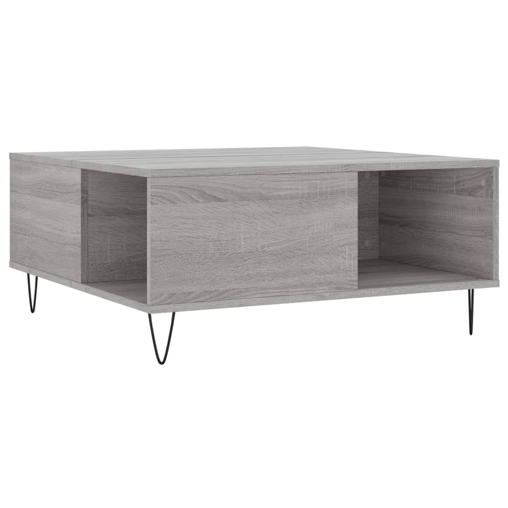  Coffee Table, Grey Sonoma Oak, 80x80x36.5 Cm