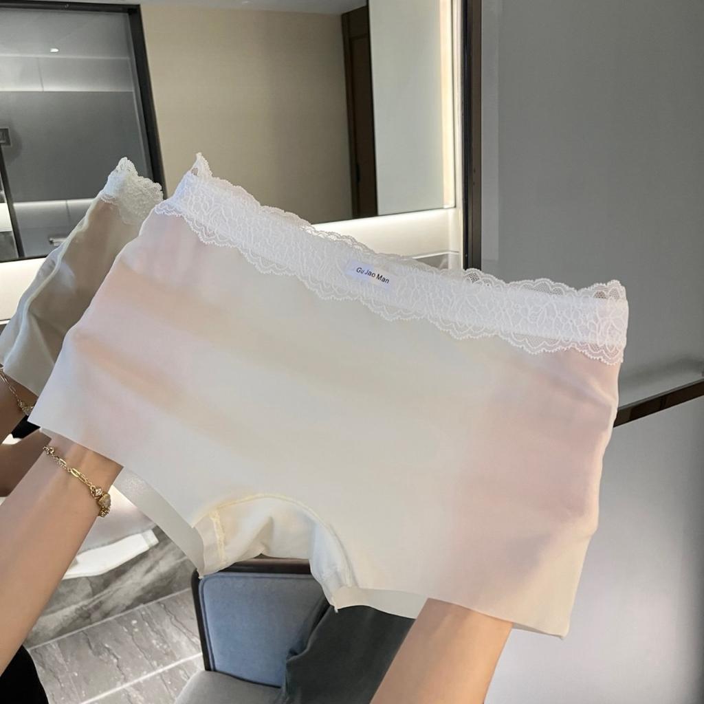 Women's New Summer 10A Antibacterial Pure Cotton Crotch Two In One Ice Silk Non Trace Anti Tarnish Safety Underwear