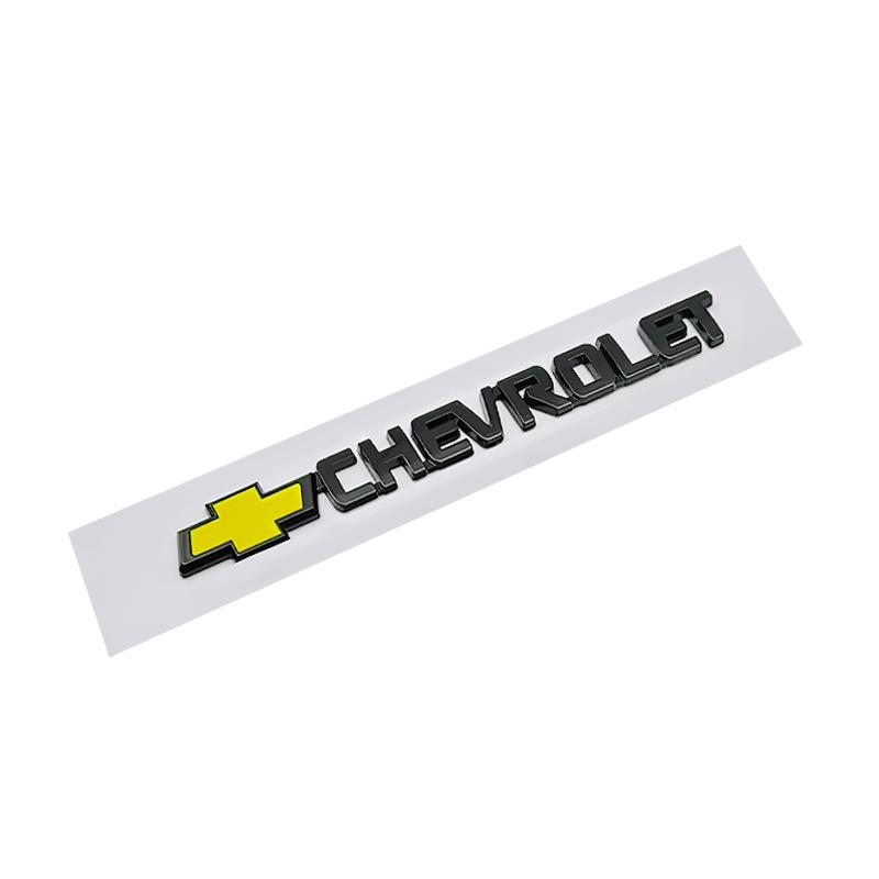 For Chevrolet Logo CAPTIVA IMPALA LACETTI CRUZE MALIBU AVEO Sail SILVERADO Sticker ABS Trunk Decor Decal Car Body Fender Emblem