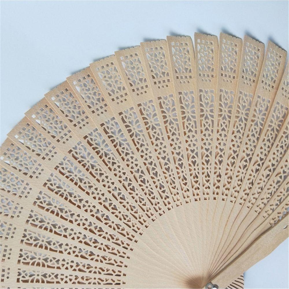 Hand Fan Sandalwood Fan Hand Held Flower Fans Photo Prop Tool Folding Fans Hollow Dance Hand Fans
