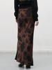 GENERALIDEA Pattern Bias Long Skirt [Brown] / Wbe3L13509