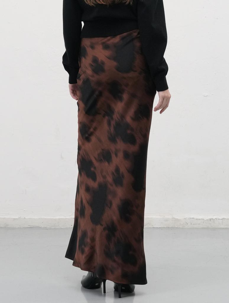 GENERALIDEA Pattern Bias Long Skirt [Brown] / Wbe3L13509