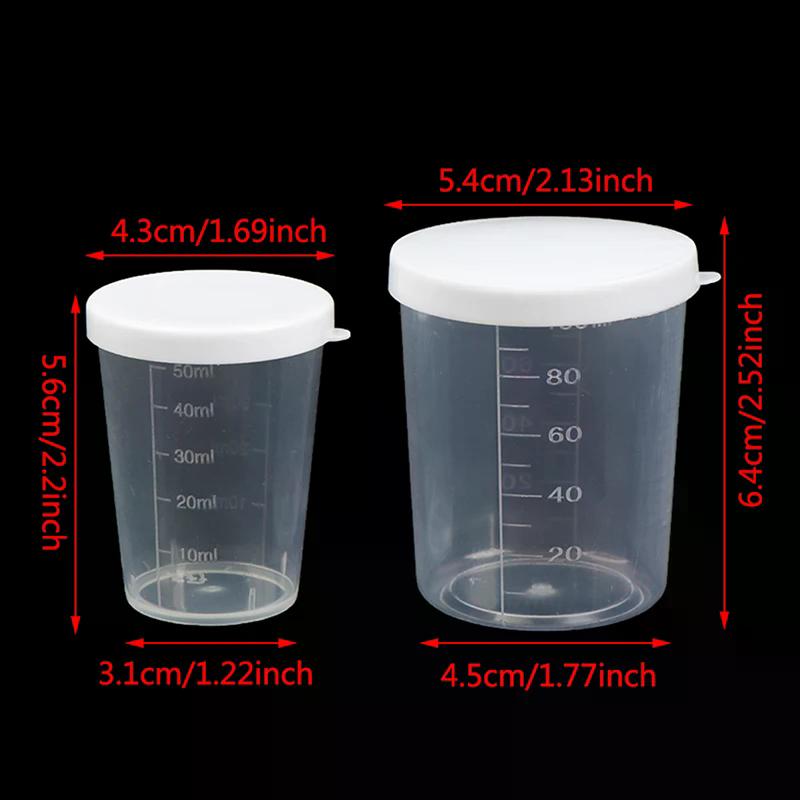 10Pcs Automotive Special Paint Scale Cup (385ML/750ML/1400ML/2300ML) Paint Cup Measuring Cup Paint Tank