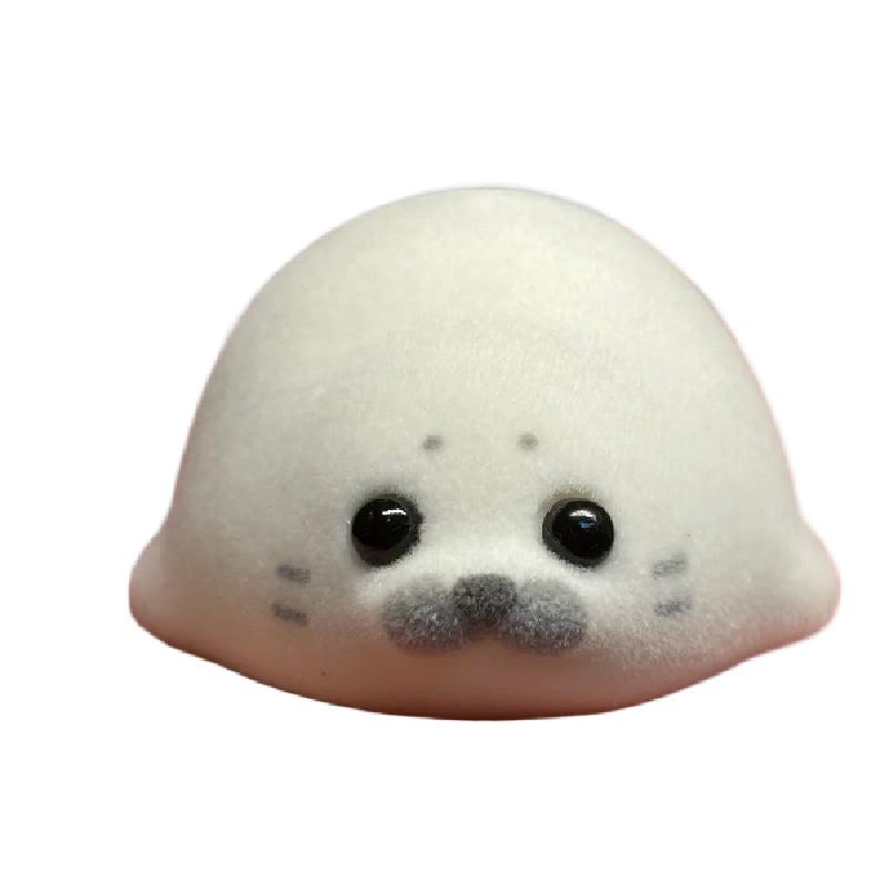 New! Funny Vinyl Mini Seal Plush White Seal Cute Girl Birthday Kids Gift Fidgety Bag Pendant Doll Ornaments