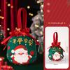 1 Stück Kinder-Themen-Weihnachtsgeschenkbox mit Canvas-Tragetasche Umweltfreundliche Verpackung Dekoration für Weihnachtsgeschenke