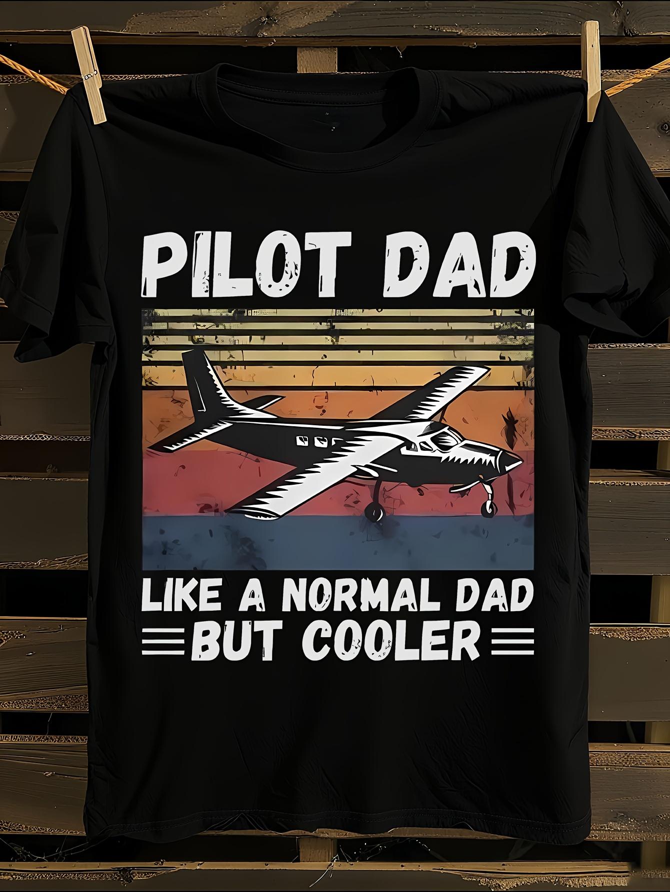 Pilot Dad Aviation-Themed Tshirt XL