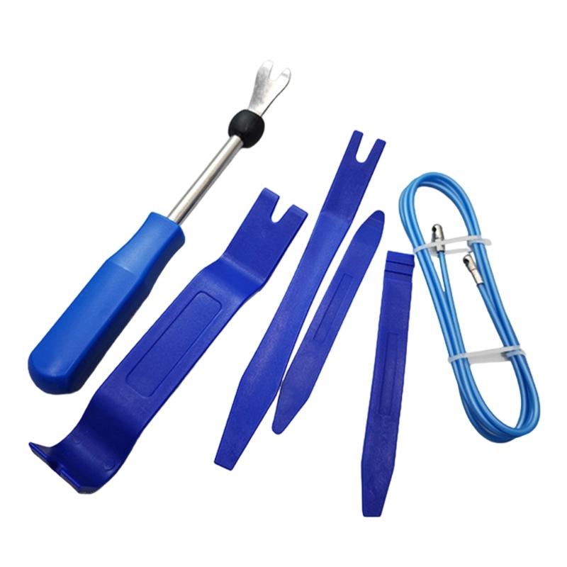 6pcs Automotive Interior Trim Removal Kit Featuring Not Marring Tip Universal for Dashboard Repair Sound System Fixes