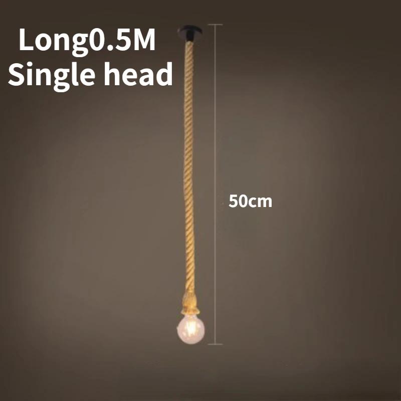 Creative Loft Home Decor Edison E27 Vintage Chandelier Lamp American Retro Hemp Rope Pendant Light Industrial Hanging Lamps No Bulb