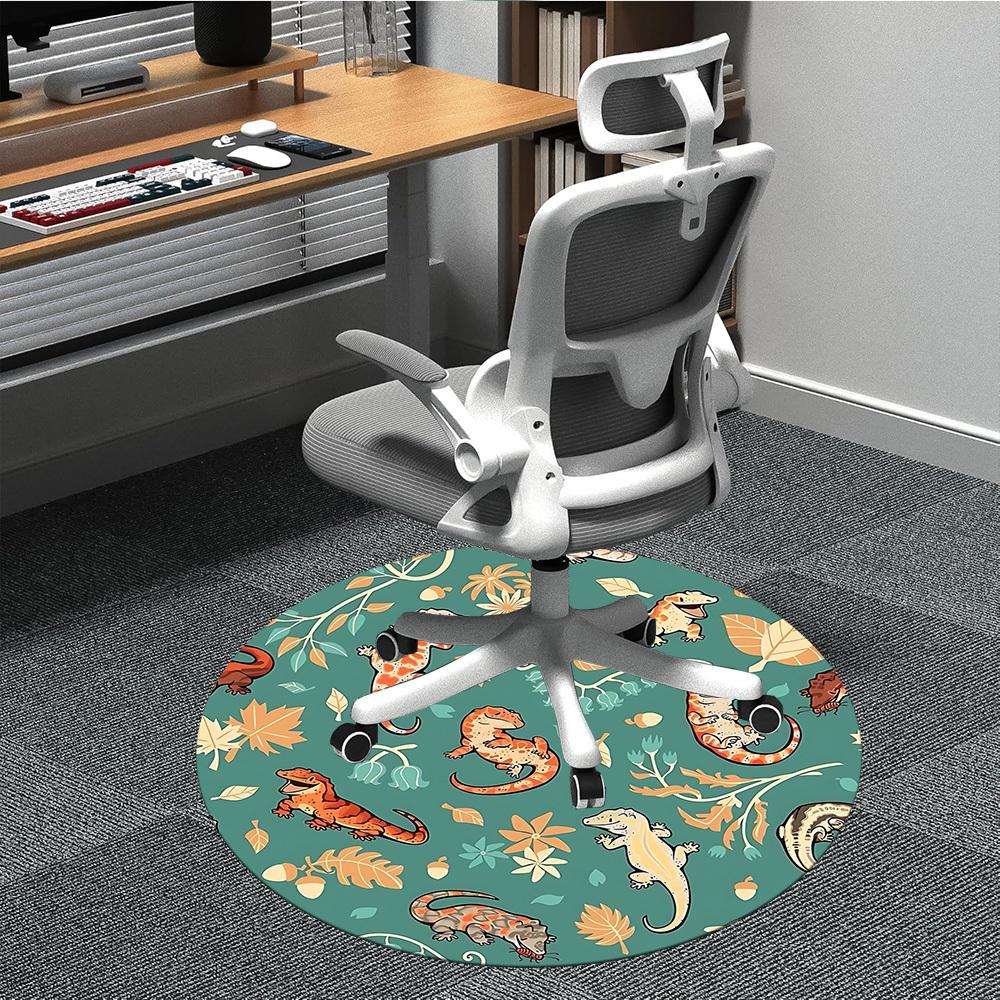 

1pc Lizards and Nature Chair Carpet for Office, Perfect for Office, Holiday Party Decoration Choice yy260314005 80cm by 80cm