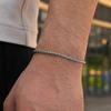 3pcs/set Men's Cross Bracelet,Waterproof Stainless Steel Cuban Chain Wristband,Gift for Husband Dad BBF Son