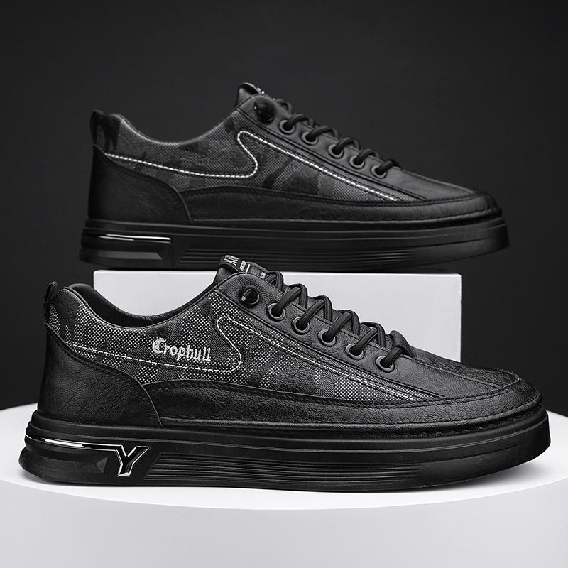 Menn Mote Fritid Lav Topp Skateboardsko Gutter Komfortable Sneakers Mannlige Studenter Trendende Myk Såle Klassisk Pustende Gym Sklisikker