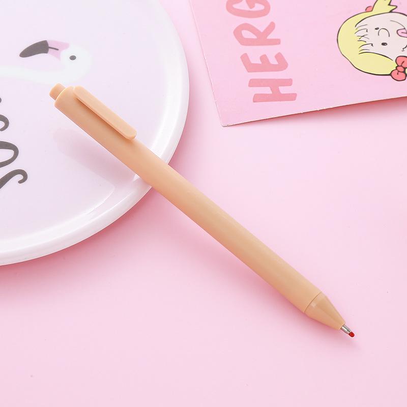 Macaron Morandi Click Pen - Retro Bullet Tip Signature Pen for Office & Study Stationery