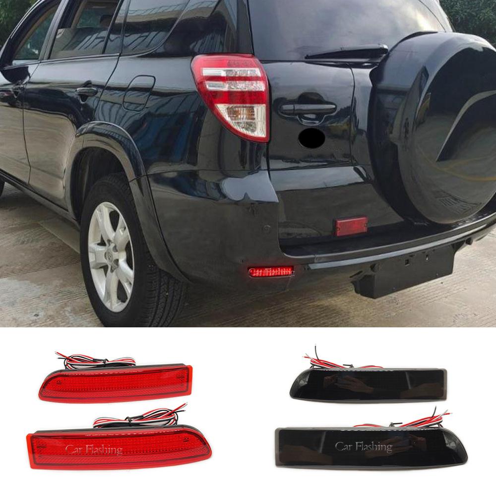 2Pcs LED Rear Bumper Reflector Light for Toyota Avensis Saloon Estate/Tourer Estima 2.4 Previa RAV4 Brake Warning Dynamic Lamp.