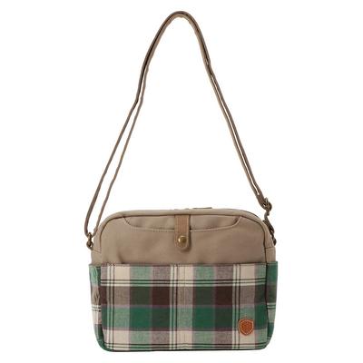 Chiemi Sacs Shoulder Recycled Madras Check Plenty of Bag, Cotton, Sustainable, Pattern, Pockets, 6223-000-76