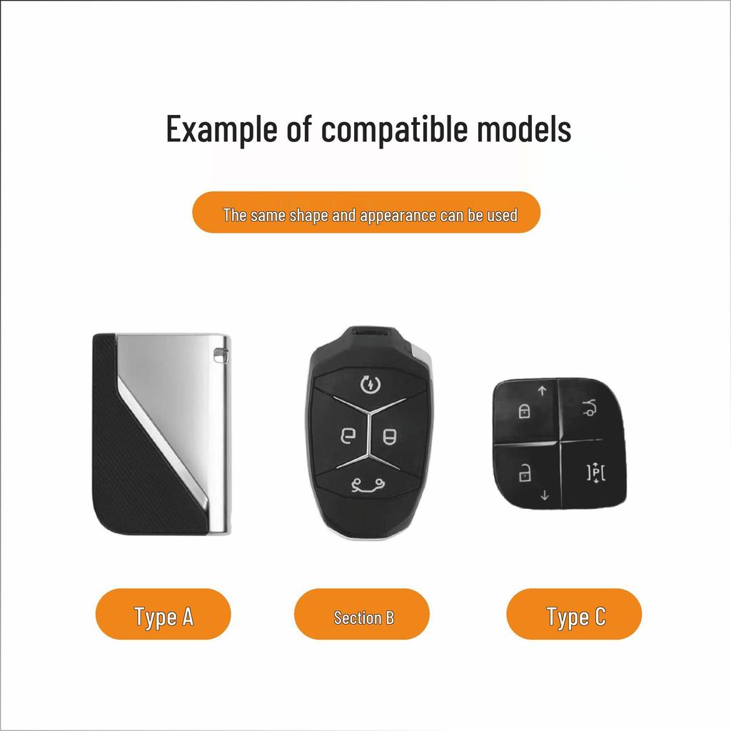 New Genuine Leather Alloy Key Case for Lynk & Co Models 01, 03, 05, 06