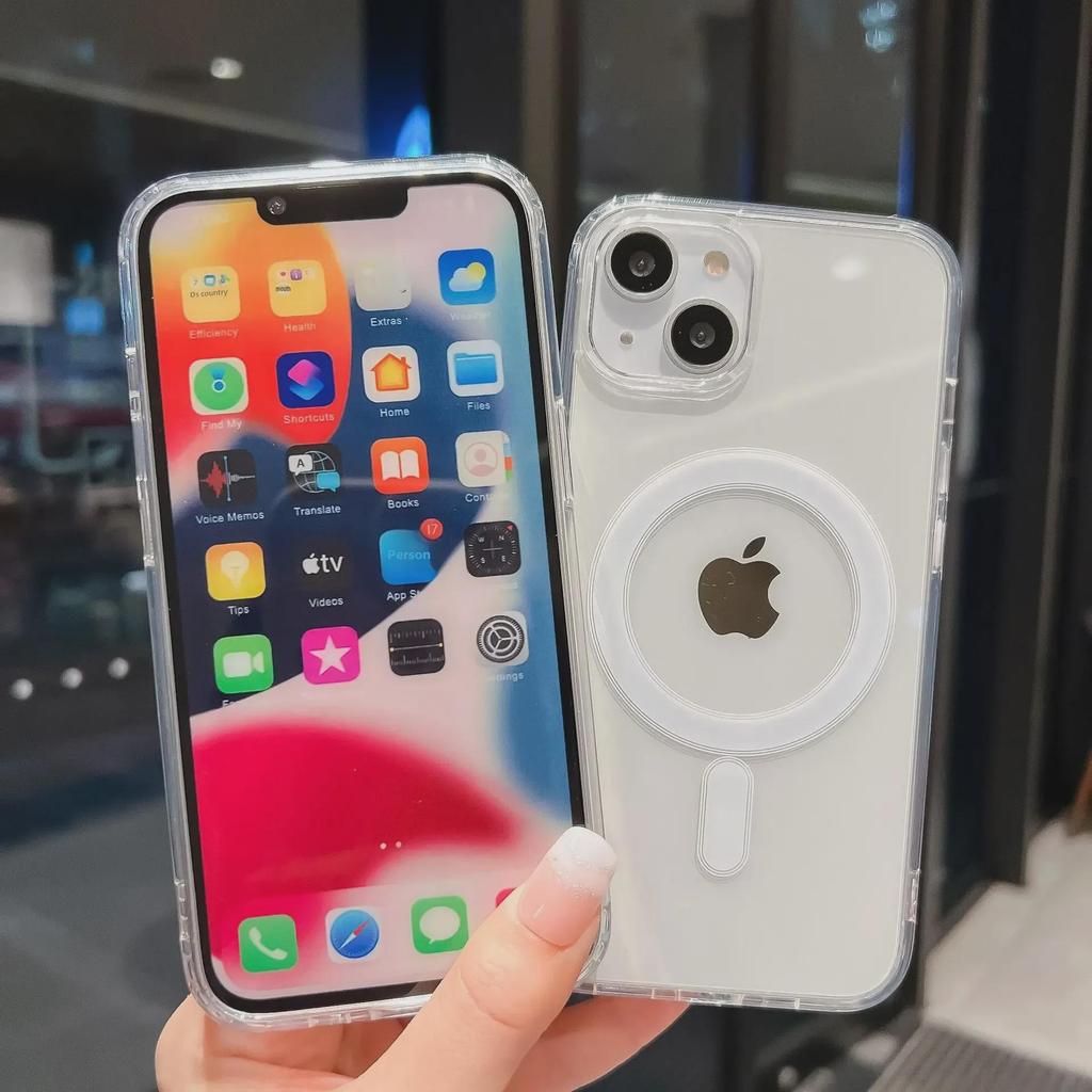 iPhone 16 Pro Max MagSafe Clear Case with Pop-Up Animation Suitable for Apple 15/14/13/12