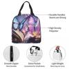 A Fluorescent Butterfly On The Book Of Life Insulated Lunch Bag for Women Children Portable Food Boxes Thermal Lunch Box Tote