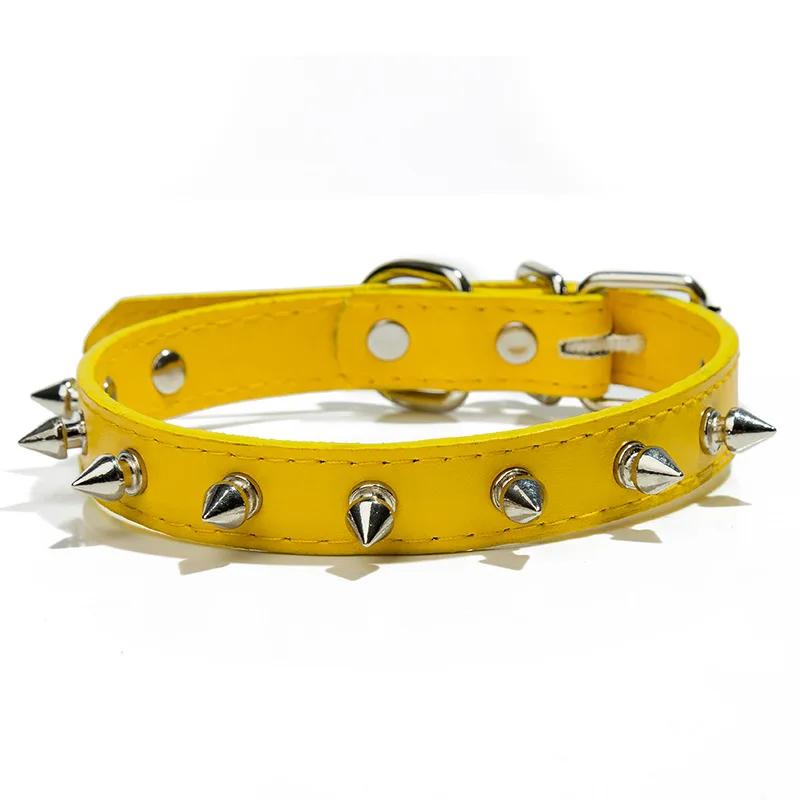 Leather Dog Cat Collar Spiked Studded For Small Medium Large Dogs Cats Neck Strap Pet Accessories