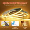 5V COB LED Strip Light with Touch Dimmer 320 LEDs/m USB Flexible Diode Tape for TV Backlight DIY Wall Room Decoration