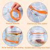 10pcs Silicone Canning Jar Gaskets 3.75inch Silicone Airtight Seals Leakproof Replacement Seal Rings For Glass Canning Jar Mouth