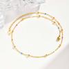 Wind Fashion Versatile Clavicle Chain Stainless Steel Epoxy Bead Chain Necklace, Jewelry Nc-2410