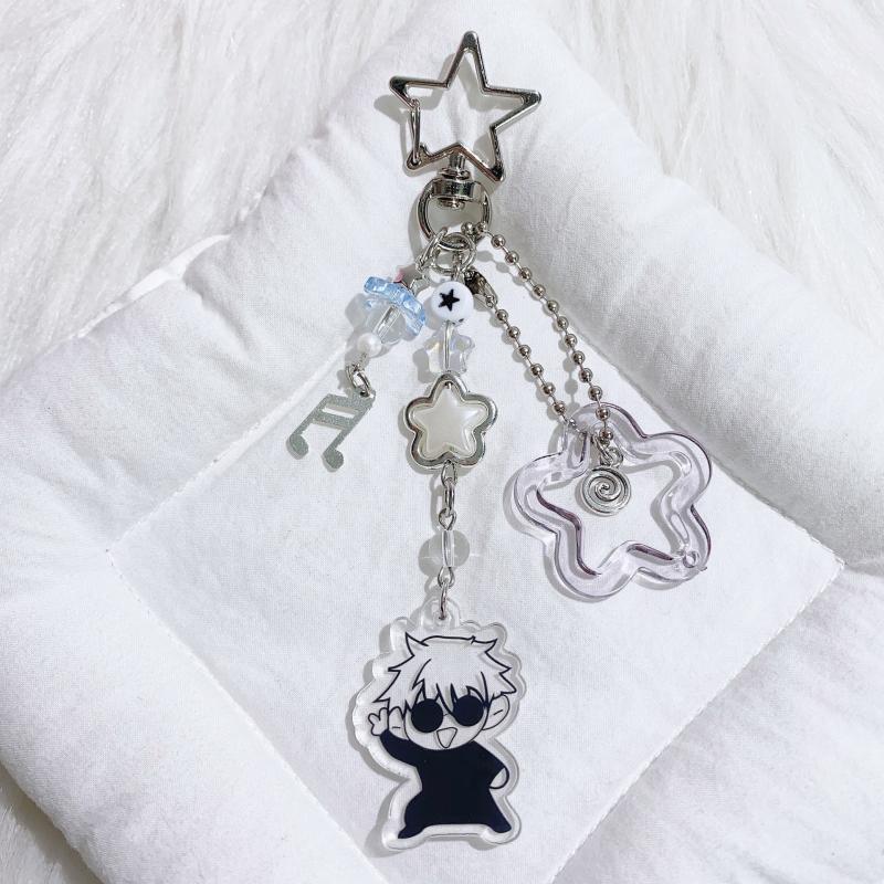 Y2K Gojo Geto Anime Peripheral Phone Chain Camera Ornament Bag Pendant Charm Accessory Keyring
