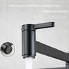 Brass Double Switch Basin Faucet Kitchen In-Wall Foldable Single Cold Tap Mop Sink Extension Pot Filler Faucet Gold Black Chrome