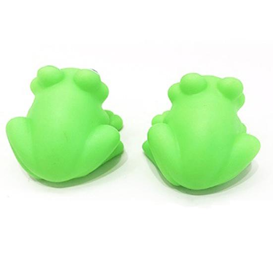 10Pcs Bath Toys for Toddlers Vinyl Squeeze Cartoon Frog Toy Shower Safe Water Toy for Sensory Learning