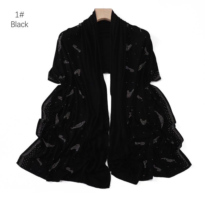 Muslim Solid Jersey Hijab Scarf for Women Cotton Square Head Wrap Scarves Jersey Hijabs Islamic Turban Headband Shawl Scarves