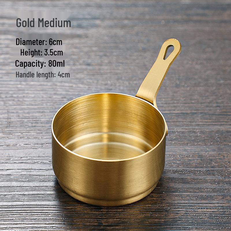 304 Stainless Steel Sauce Cup with Handle - Perfect for Steak, Dips, Snacks, and Vinegar.