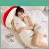 Soft Mushroom Plush Pillow With Stitching Design For Bedside Use And Reading