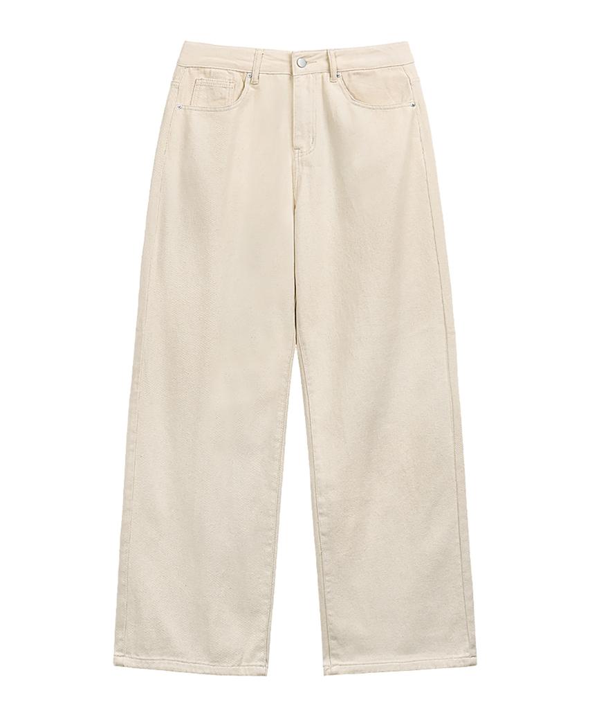 U Life G Basic Washed Cotton Wide Pants 6 Colors [Ulzp_0002] (B Type)