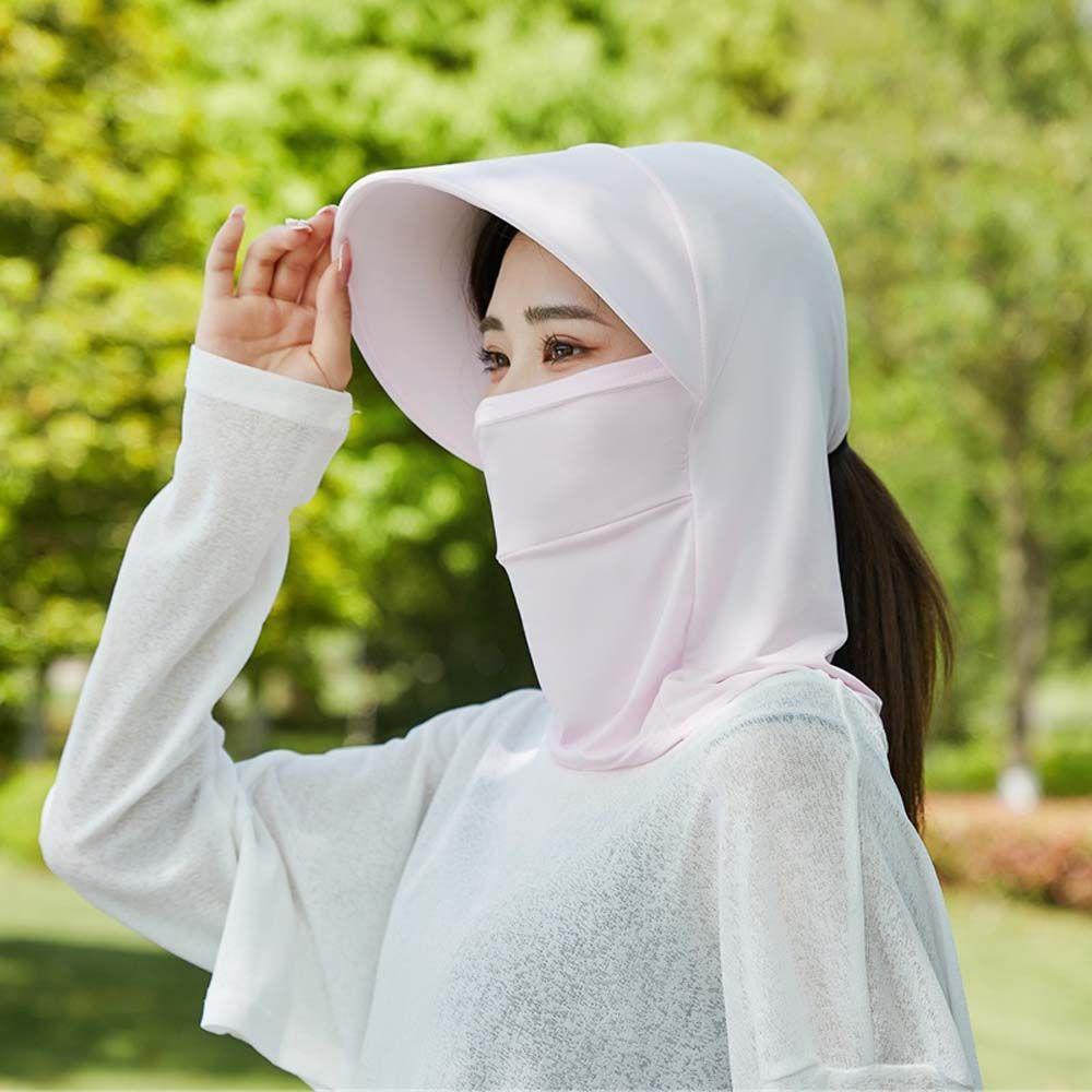 

Outdoor Big Brim Mother Sun Hat Bucket Hat With Neck Flap Summer UV Protection Caps Women Sun Hat