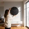 Modern Wall Clock With Silent Sweep Motion For Living Room Decor