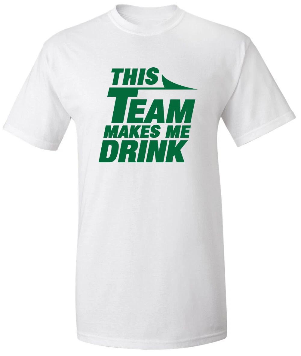 New York Jets Sam Darnold This Team Makes Me Drink Le veon Bell T-Shirt L