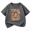 Kawaii Shirt Capybara Graphic Kids Tshirts Summer Short Sleeve Tees Cartoon Animal Boys Girls Clothes Tops Y2K Children T-shirt