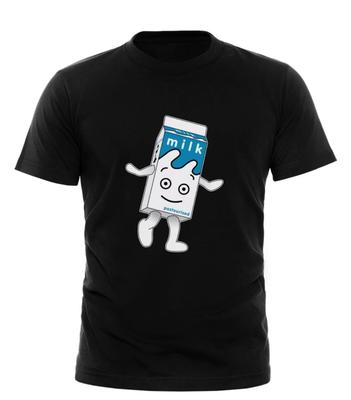 BLUR MILCHKARTON KAFFEE UND FERNSEHEN BRITPOP BAND VIDEO Herren & Damen T-SHIRT
