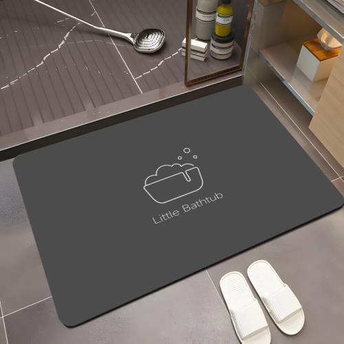 Diatom mud absorbent floor mat bathroom toilet door non-slip quick-drying upholstered toilet toilet small carpet household