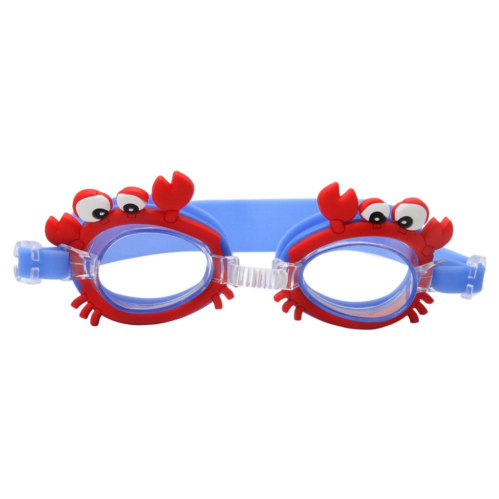 Children's Cartoon Unicorn and Crab Waterproof Swimming Goggles - High Definition Cute Glasses