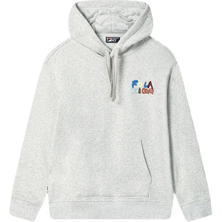 FILA Sweatshirts Unisex Elegant Heather Gray Hooded Moderate F51U539202F-MG 185/104A/XXL