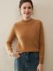 Women's 100% Pure Cashmere Sweater - Autumn/Winter Thick Half-High Collar Knit Base Layer, Loose Slimming Short Style