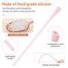 8pcs Silicone Straw Reusable Long Drinking Straws with Cleaning Brush Wrinkle Free Straws Cup accessories for stanley