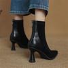 Fashion New Autumn Winter Women Boot Shoes for Women Pointed Toe Short Boots Fashion Boots Handmade High Heels Elastic Slimming Boots