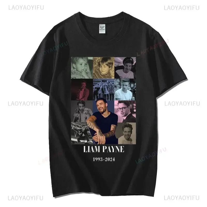 Rip Liam Payne Shirt One Direction T-Shirts In Memory of Liam Payne Tee-Shirt Reunion Tribute Short Sleeve Unisex Cotton Tshirt