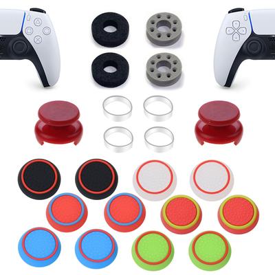 Freak PS5 Compatibile PS4 Compatibile Controller Stick Cover Controller Assist Ring con Custodia di Stoccaggio Stick Stick Protezione Assist Rosso Set ZHI-NYLLDJS