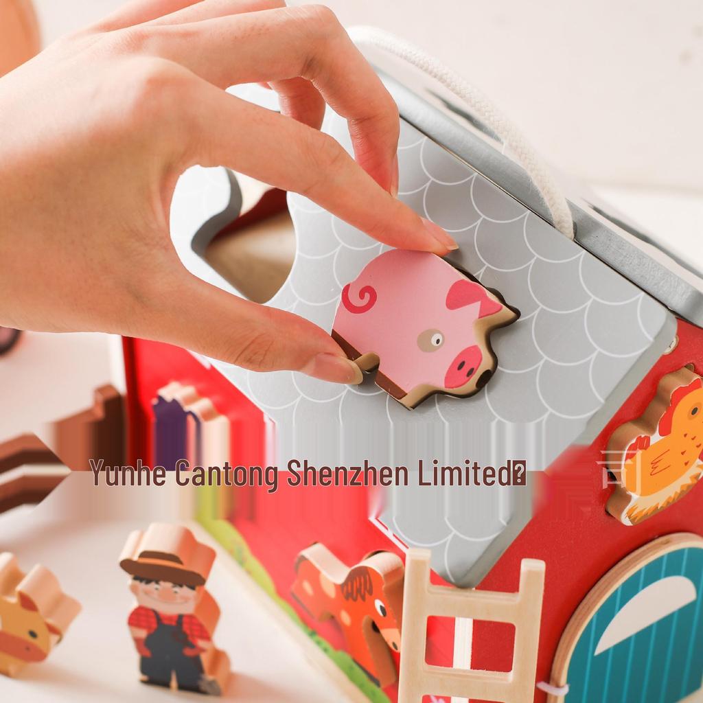 Cross-Border Children's Educational Farm Animal Shape Building Blocks for Early Cognitive Learning