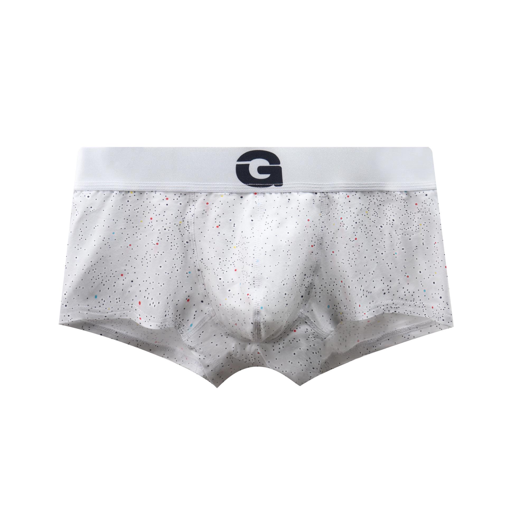 

Men s Starry Sky Print Boxer Briefs: Trendy, Comfy Pure Cotton, Low Rise Medium