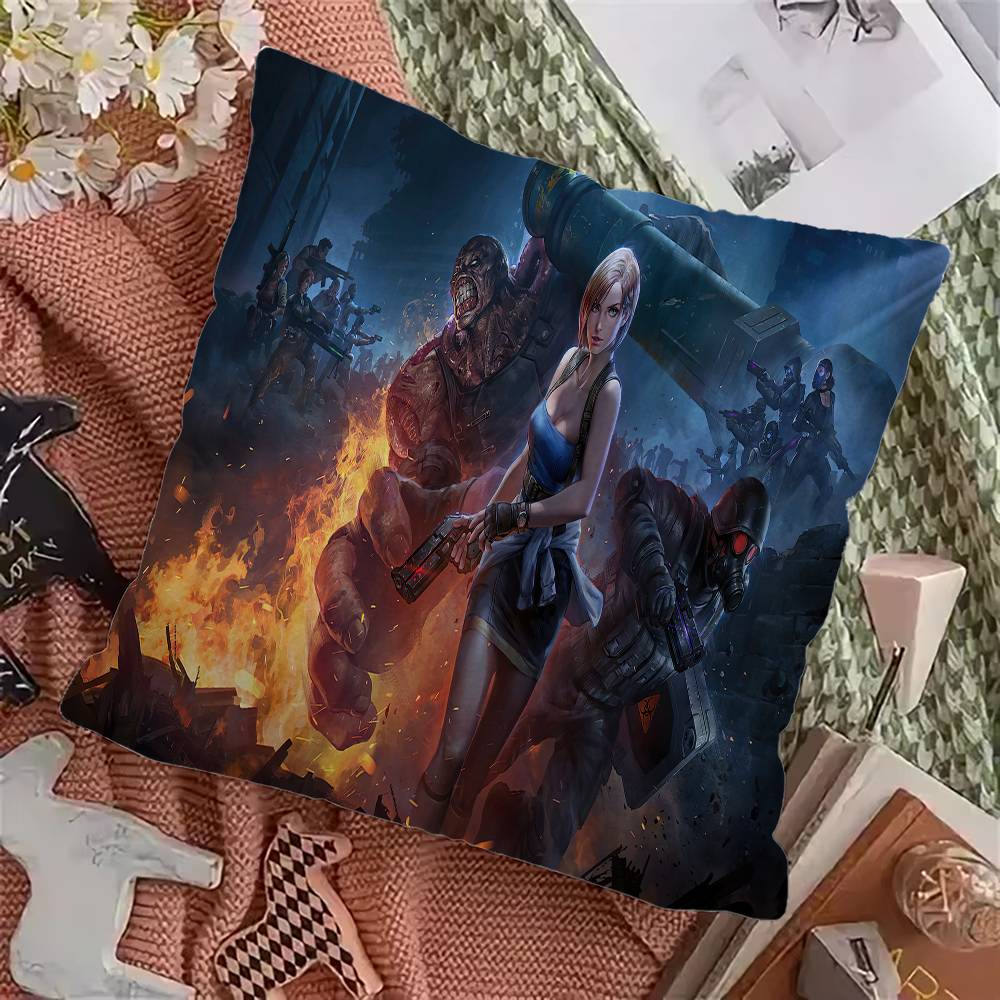 R-Resident E-Evil Games 45*45cm Cushion Cover Pillow Cover Decor Pillowcase Home Pillowcase for Couch Pillow